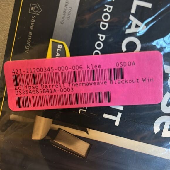 ECLIPSE Blackout Curtains for Bedroom-Darrell 37" x 84- 1 panel - Picture 8 of 8